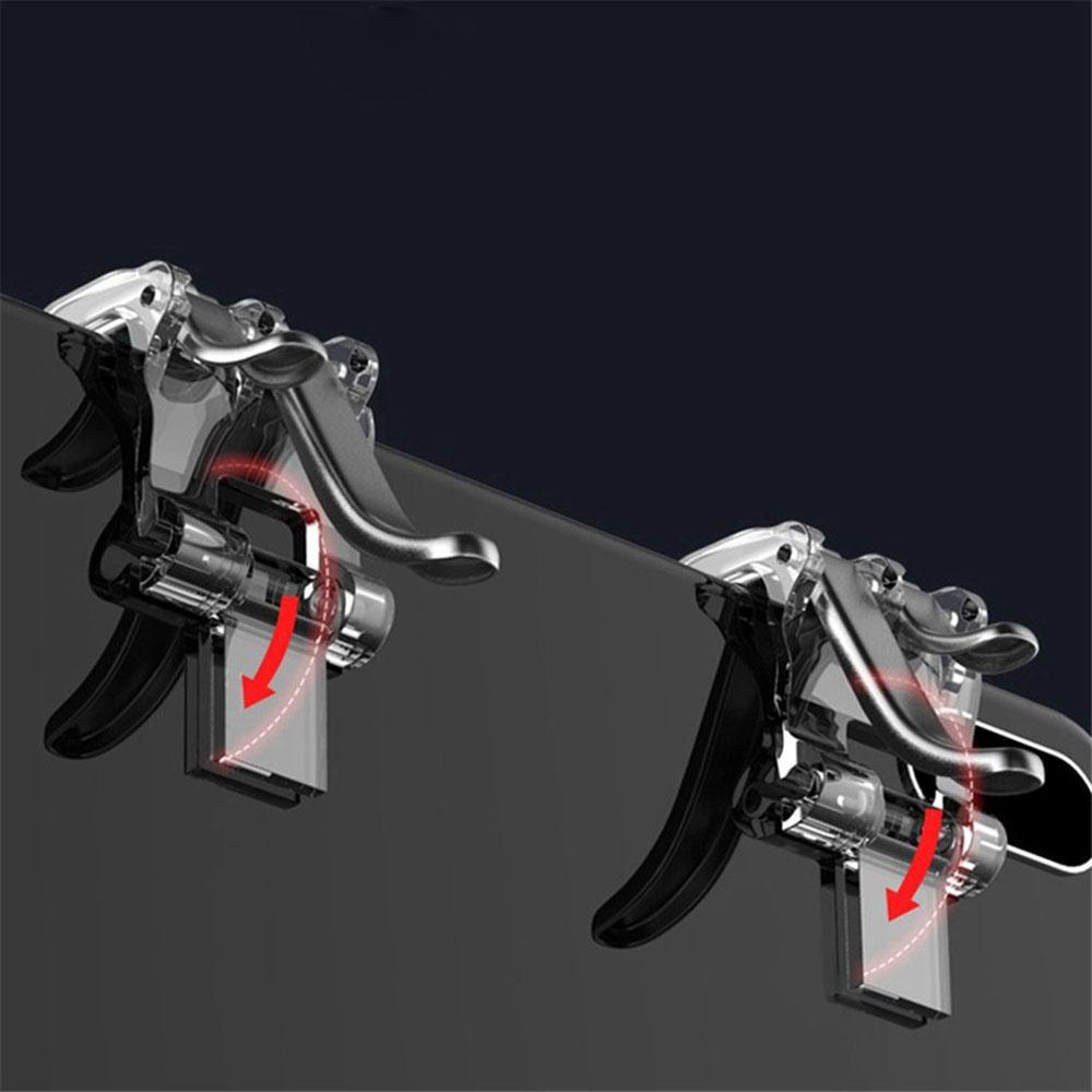 1 пара Игровые аксессуары Триггер Кнопка прицеливания Металлическая кнопка огня Геймпад Контроллер Джойстик Рукоятка Триггер