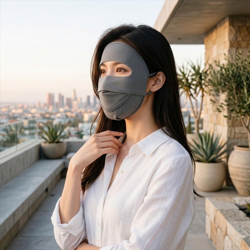 Moisture-wicking UV-resistant Face Mask Ice Silk Face Protection  Summer Season
