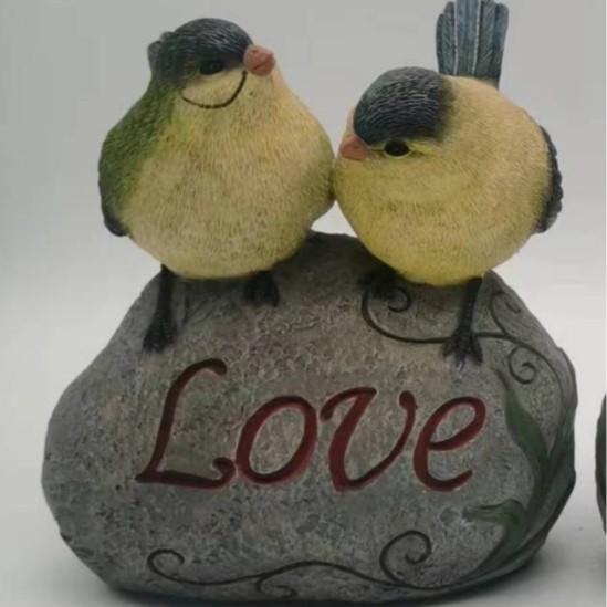 Статуя птицы Садовая скульптура Украшение Имитация камня Птица Гостиная Настольное украшение Творческие поделки