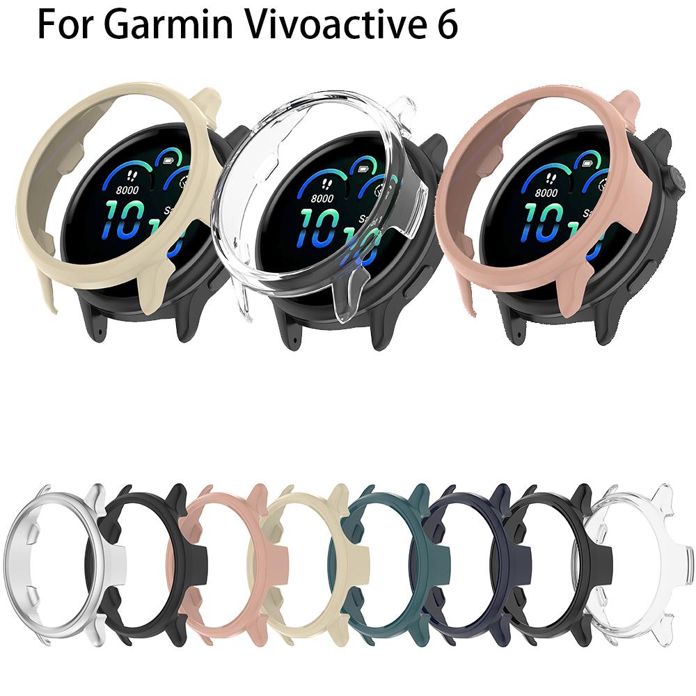 Полый защитный чехол из поликарбоната для умных часов Garmin Vivoactive 6, Рамка, Жесткая крышка для Garmin vivoactive6, Защитный корпус, Бампер