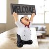 Знак приветствия шеф-повара Добро пожаловать на украшение украшения Кук Кафе Ресторан Украшение Кофейня