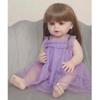 Fashion 55cm Simulation Baby Doll Silicone Reborn Doll Cute Lifelike Princess Girl Toys For Children Kids Gift