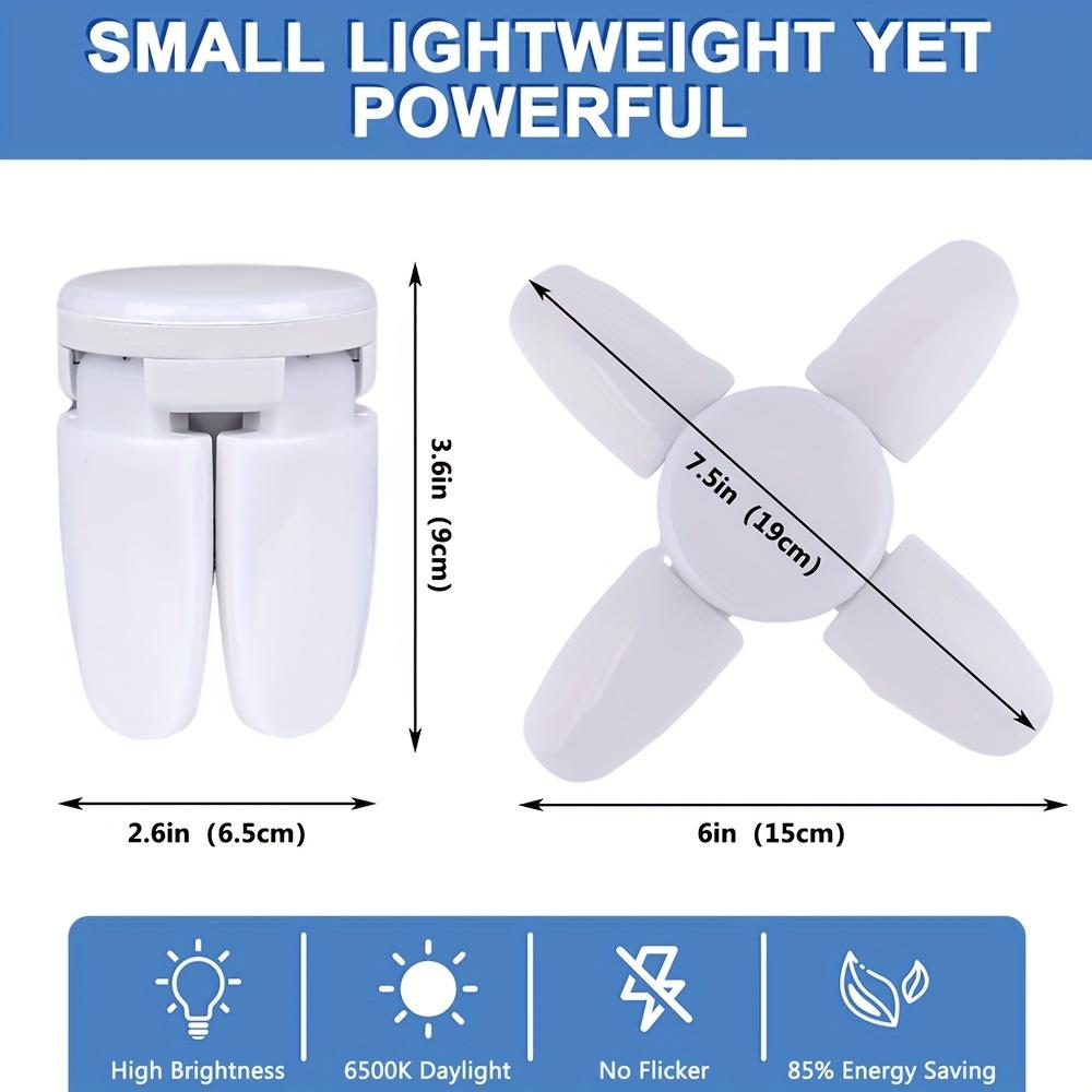 1/2 шт. светодиодных лампочек Mini Fan Blade, 38 Вт, светодиодные лампы для гаражных светильников Hight Lumen, потолочные светодиодные лампы с регулируемыми панелями, светодиодные светильники для магазинов, для гаража, сарая