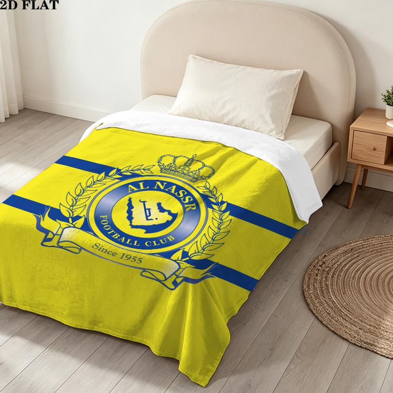 1PC Alnassr Patterned Flannel Blanket Suitable For All Seasons For Home Decor Warmth And Comfort Gifts Holiday Present