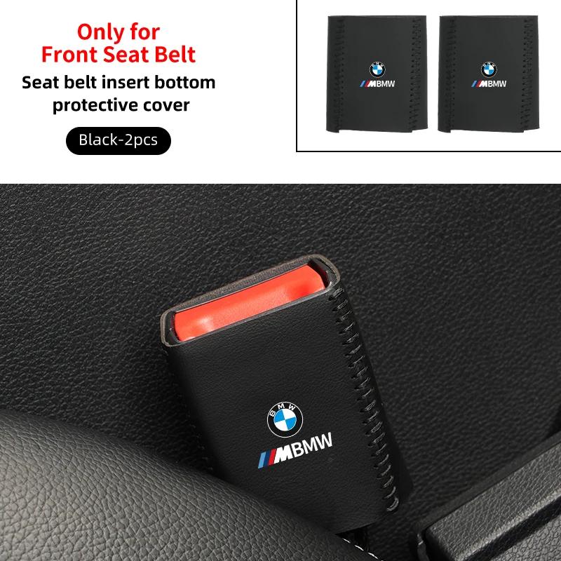 Car Sticker 2025 Hot Car Styling Leather Seat Belt Buckle Protector Lock Cover For BMW E46 E90 E60 F10 E39 F30 E36 F20 E87 E90 E