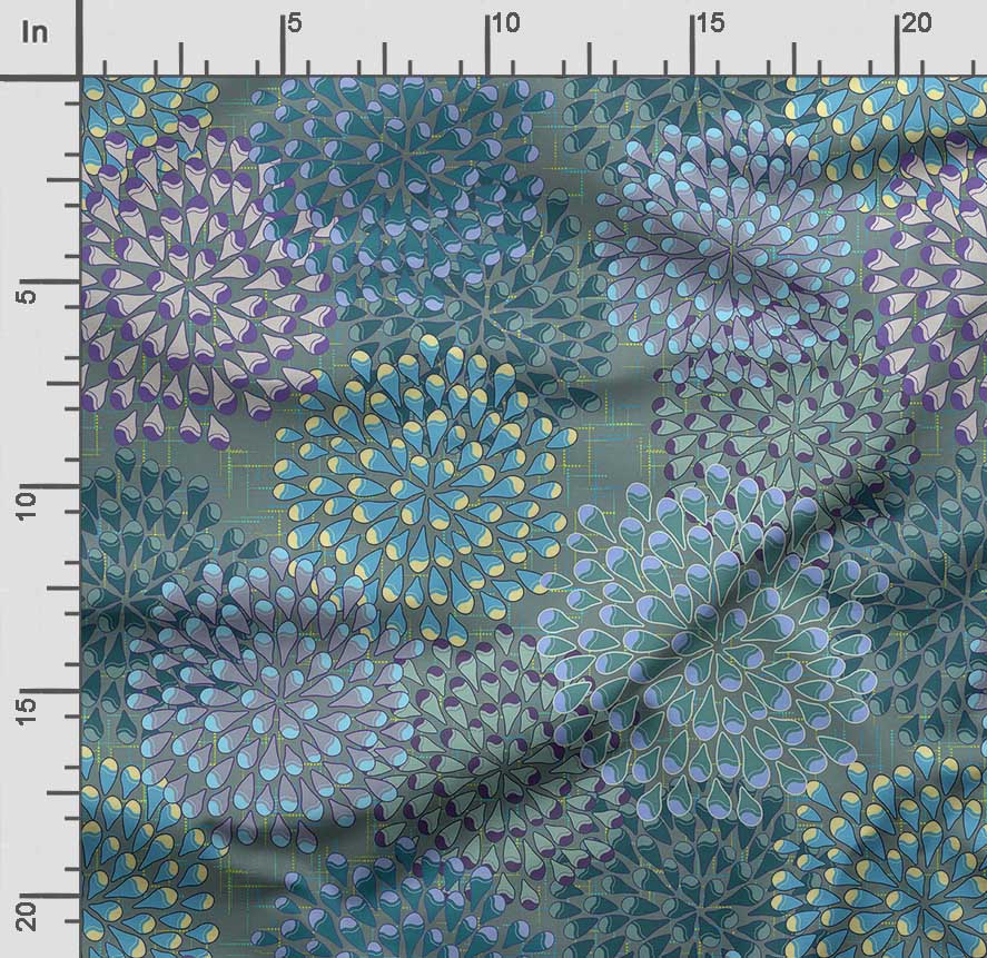 Soimoi Floral Print,  Cotton Cambric Quilting Fabric Sold by The Yard- 42 Inch Wide Medium Weight Cotton Fabric Sewing  Supplies