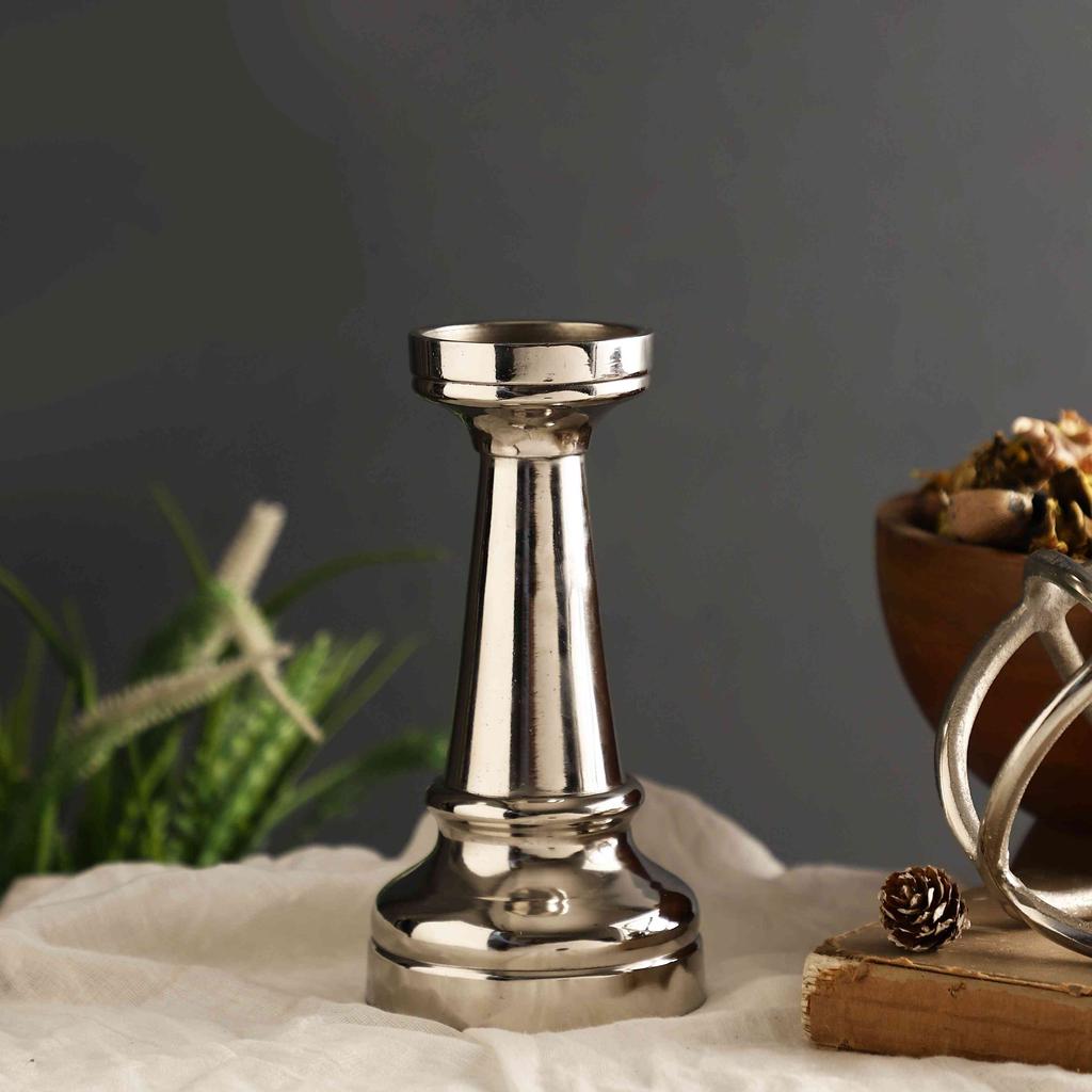 Chess Rook Silver Over-Size | 9 x 9 x 19 cm