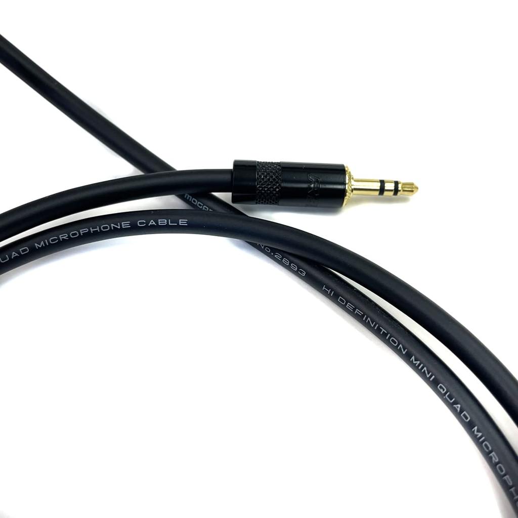Профессиональный кабель MOGAMI Mogami 2893 Кабель для наушников 5 цветов Мини стерео штекер Мини стерео штекер 3,5 мм - 3,5 мм (8.0м, черный)