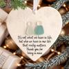 Christmas Tree Ornaments Christmas Ceramic Love Heart Ornaments Display Keepsake Sea Glass Hangable for Window Wall Balcony