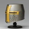 Medieval Crusader Great Helm  Templar Knight Helmet Steel Armor Helmet for , Cosplay  Halloween Costume