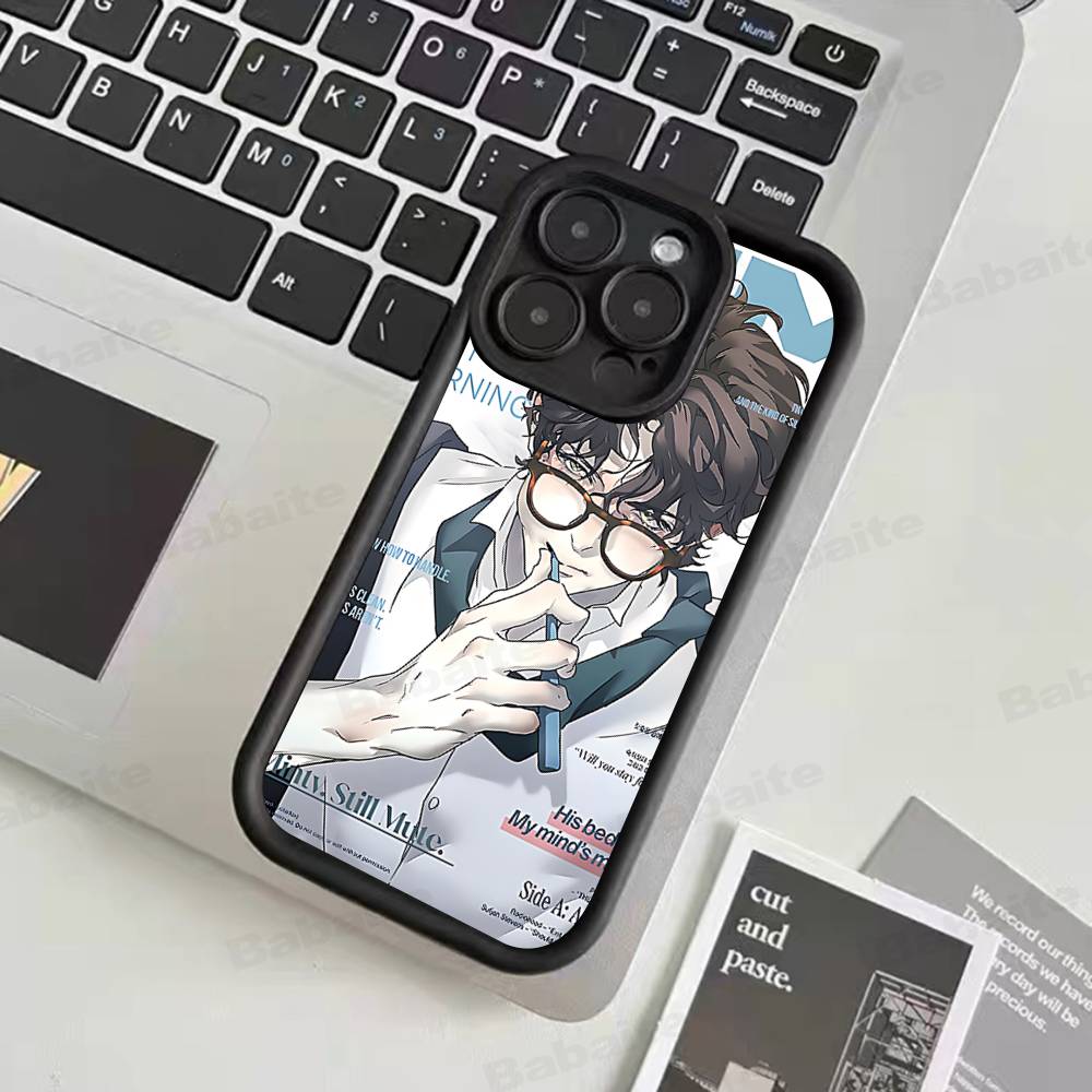 Nerd Project bl Anime For iPhone 17 Pro Max 16 15 14 13 12 11 Plus Black Soft Phone Cover