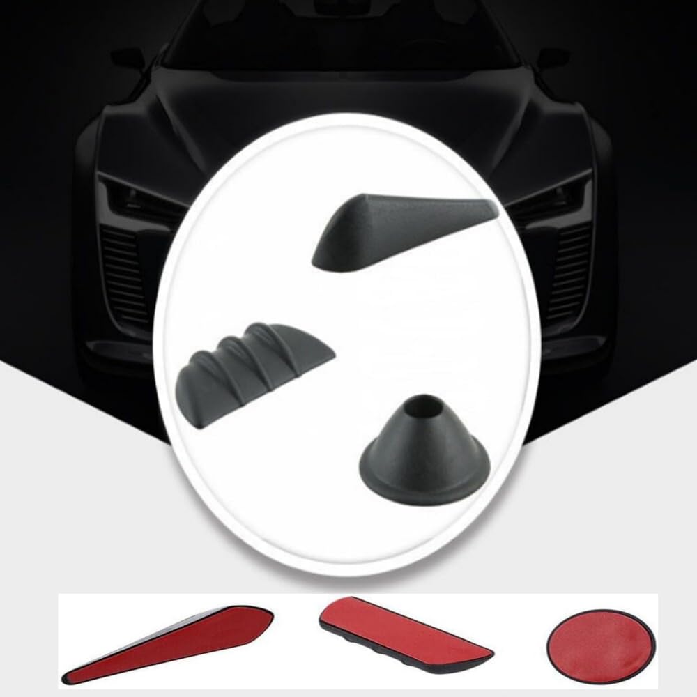 Предотвращение шума ветра, Снижение шума ветра, Комплект плавников для снижения шума ветра, Для автомобилей, Экстерьер, Интерьер, Ветер, Двери, Задний