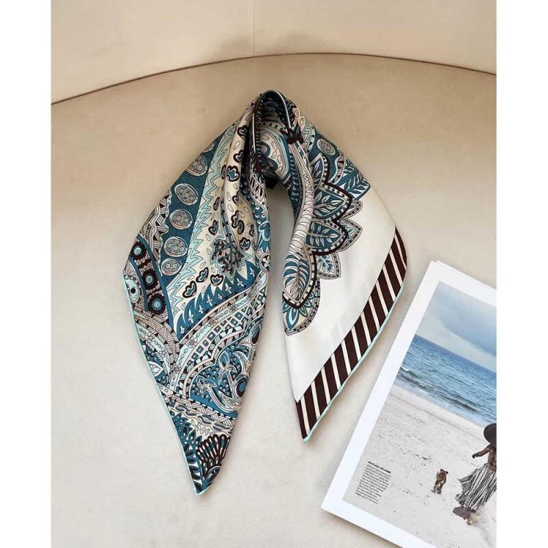 NINA SOLOR Royal Consort's Garden Silk Scarf