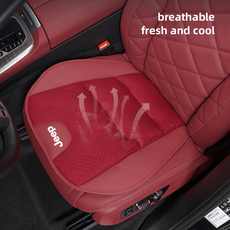For Jeep Car Soft Cushion Ice Silk Seat Cover Cushioning Accessories For Jeep Grand Cherokee Wrangler JK Gladiator Compass Re