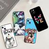 Милые собаки Шнауцер Чехол для телефона Для iPhone 17 Pro Max 16 15 14 13 12 11 Pro Max Plus 12 13 Mini 16e 17 Air Чехол