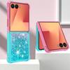 Чехол-песочница Z Flip7 для Samsung Galaxy Z Flip 7 6 5, чехол с блестками, переливающийся градиент для телефона Galaxy ZFlip 7, чехлы Fundas Coque
