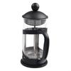 Кофейник 16x7,7 см. Пресс для кофе, 1 шт., черный, прозрачный