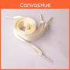 Double Polyester Ribbon Satin Wide Flat Shoelace Candy Color Various Fashion