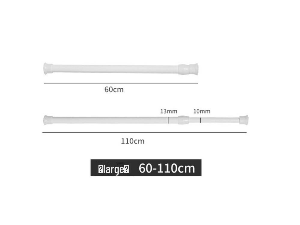 Телескопическая душевая занавеска и сушилка из нержавеющей стали с зажимами