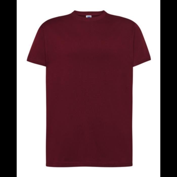 Tee shirt - JHK - Bordeaux - 100% Coton - Manches courtes - Taille XS à 3XL