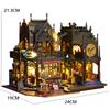 DIY Wooden Miniature Building Kits 3D Puzzles Castle Casa Doll Houses With Furniture Lights Dollhouses For Friends Birthday Gift