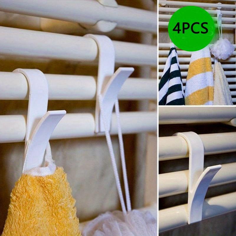Radiator Hanger - Set of 4 Towel Drying Racks Home Storage Hooks Bathroom Hook Fixer Flexible Scarf Hanger Hooks