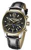 8702G Mechanical Watch Sun Moon Phase [CARNIVAL] Men's & (Black/Gold/Leather) [Item]