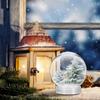 10pcs DIY Snow Globe Water Globe Christmas Plastic Snow Water Globe Kit for Diy Craft Christmas Ball Making Supplies Party Decor