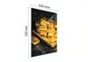 GLASS CUTTING BOARD 35x52 Gold