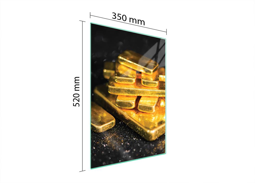 GLASS CUTTING BOARD 35x52 Gold