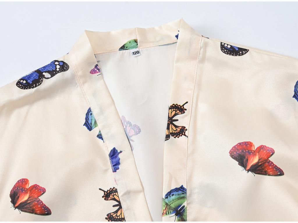 Детские халаты весна/лето: Ночные рубашки-кимоно и легкие кардиганы Baby Peacock