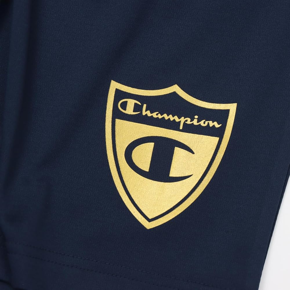Champion Kids Short-Sleeve Crew Neck UV Protection Quick-Drying Script Logo Print T-Shirt and