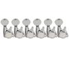 Musiclily Pro 6 Guitar Locking Peg Locking Tuners for ST Telecaster Electric Chrome Oval Buttons Strat/TL Guitar,