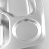 Xinji Gaoge 304 Stainless Steel Compartmented Meal Tray (10-Pack)
