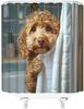 Смешная шторка для душа с собаками, милые собаки в ванной, пузыри, фермерский дом, животное, для любителя домашних животных, милый щенок, декор для ванной комнаты, полиэстеровая ткань