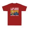 I Like Beer And Frogs And Maybe 3 People Shirt Frog Amphibian Lover Tshirt