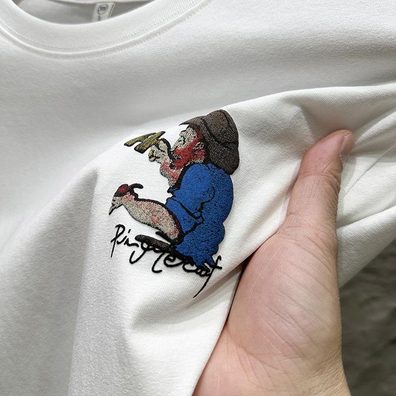 Летняя мужская короткорукавная футболка Dopamine Wear с принтом, тонкая футболка