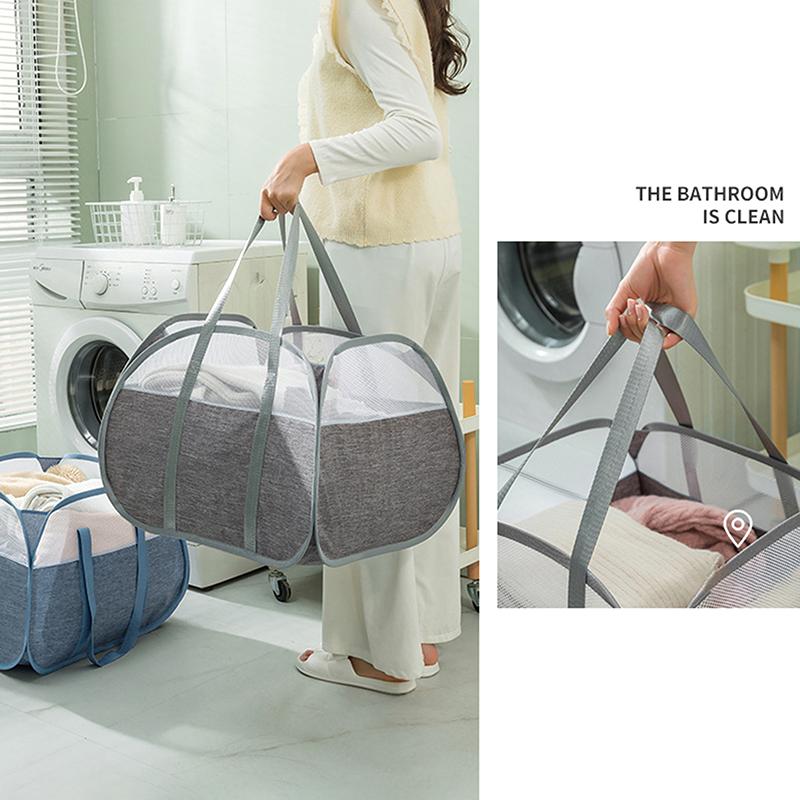 90 л складная корзина для белья складная выдвижная корзина для белья с усиленными ручками для переноски для прачечной ванной комнаты общежития или путешествия