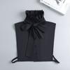 Women Fake Collar Half Shirt Ladies Shirt Fake False Collar For Women Black Woman Detachable Collar Lace Lapel Faux Col Tie