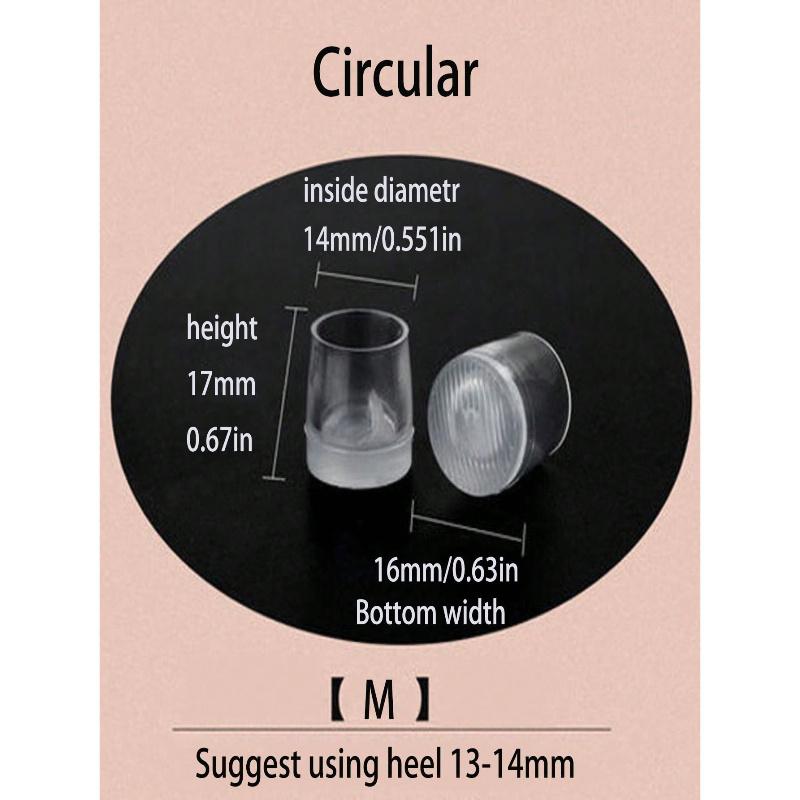 1 пара протекторов для высоких каблуков, сменные набойки для шпилек, тихие полоски против шума, износостойкая накладка для ремонта каблука, защита подошвы