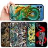 Case For Apple Iphone 13 Pro Xr 14 Pro Max Se Xs X 8 Plus 7 6s 12 Mini 11 6 Black Soft Fashion Cover Chinese Tiger Dragon Bag