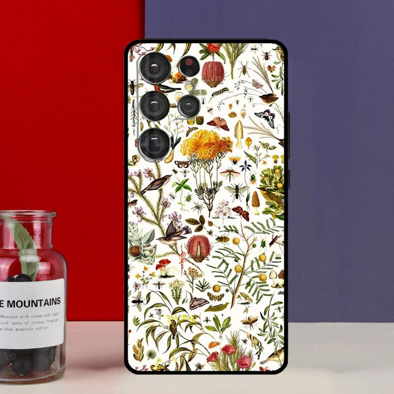 Чехол Funda 'Птицы сада' для Samsung Galaxy S25 Ultra S9 S10 S20 S21 FE S22 S23 Plus S24 Ultra