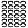 24PCS Matte Black Canning Lids And Rings Iron Material Widemouthed Split Cover  Kitchen Pantry