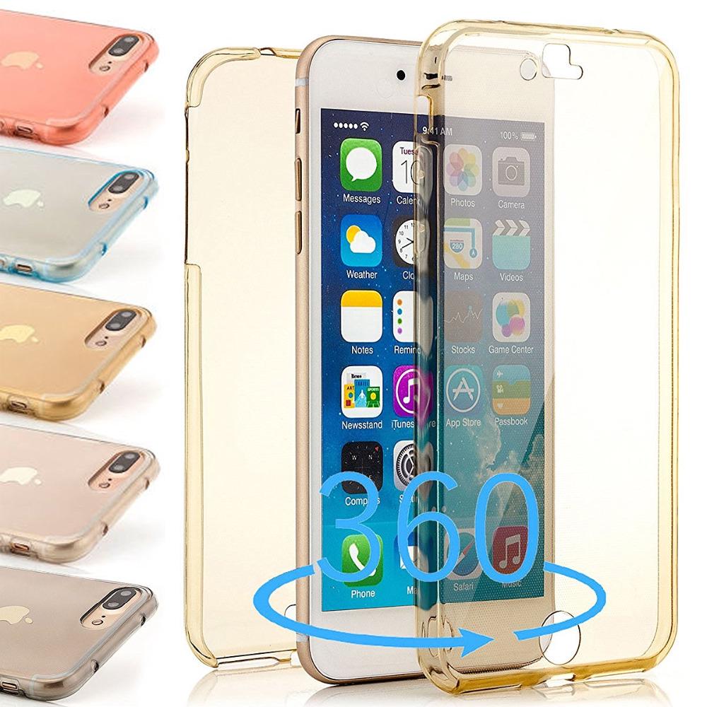 Двойной силиконовый чехол для iPhone X 10 8 7 6 6S Plus XS Max XR 5 5S SE полное покрытие, мягкий защитный чехол