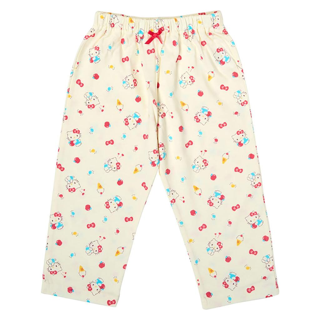Sanrio Детская пижама Hello Kitty с коротким рукавом и биркой с именем, 110 см, отводящая влагу, быстросохнущая, для отдыха/сна, (Номер продукта 290700)