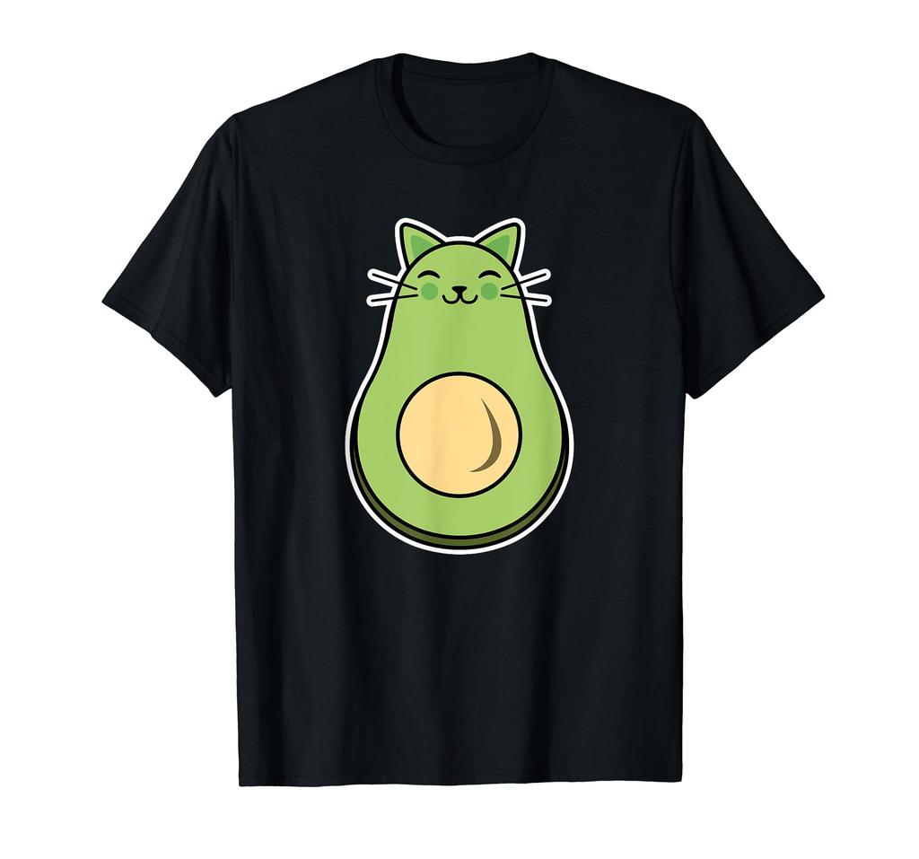 Милая футболка с кошкой и авокадо Avogato