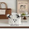 A Plush Puppy Tissue Box Set, Creative Square Napkin Box, Decorative Desktop Tissue Box for Home, Living Room, Dormitory - Other Materials