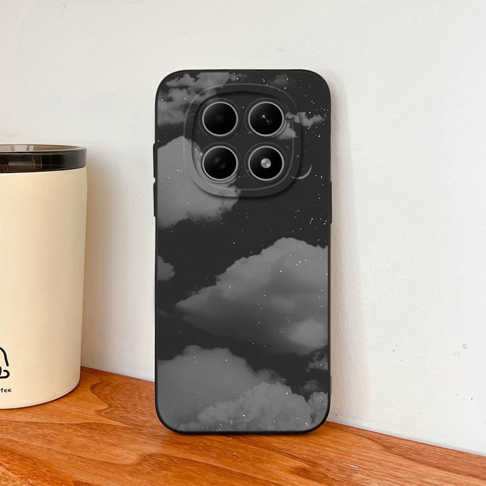 Чехол для Poco M8 Pro Милый дизайн Ударопрочный Защита для телефона Мягкий Жидкий Силикон Высокое качество Задняя крышка Для Poco M 8 M8Pro Capa