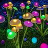 4/2pcs Solar Lights Outdoor LED Mushroom Lawn Lights Waterproof Party Yard Patio Pathway Jellyfish Lamp for Garden Decoration