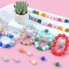 200 шт. Силиконовые бусины Круглые силиконовые бусины оптом 20 цветов Силиконовые бусины россыпью Мягкие силиконовые бусины Набор 15 мм Круглые бусины Набор симпатичных
